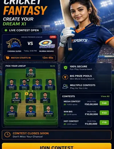Www95bet (95 bet) fantasy cricket & matchday visual 3